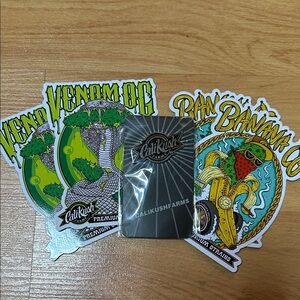 Cali Kush Farms Sticker and PinSet